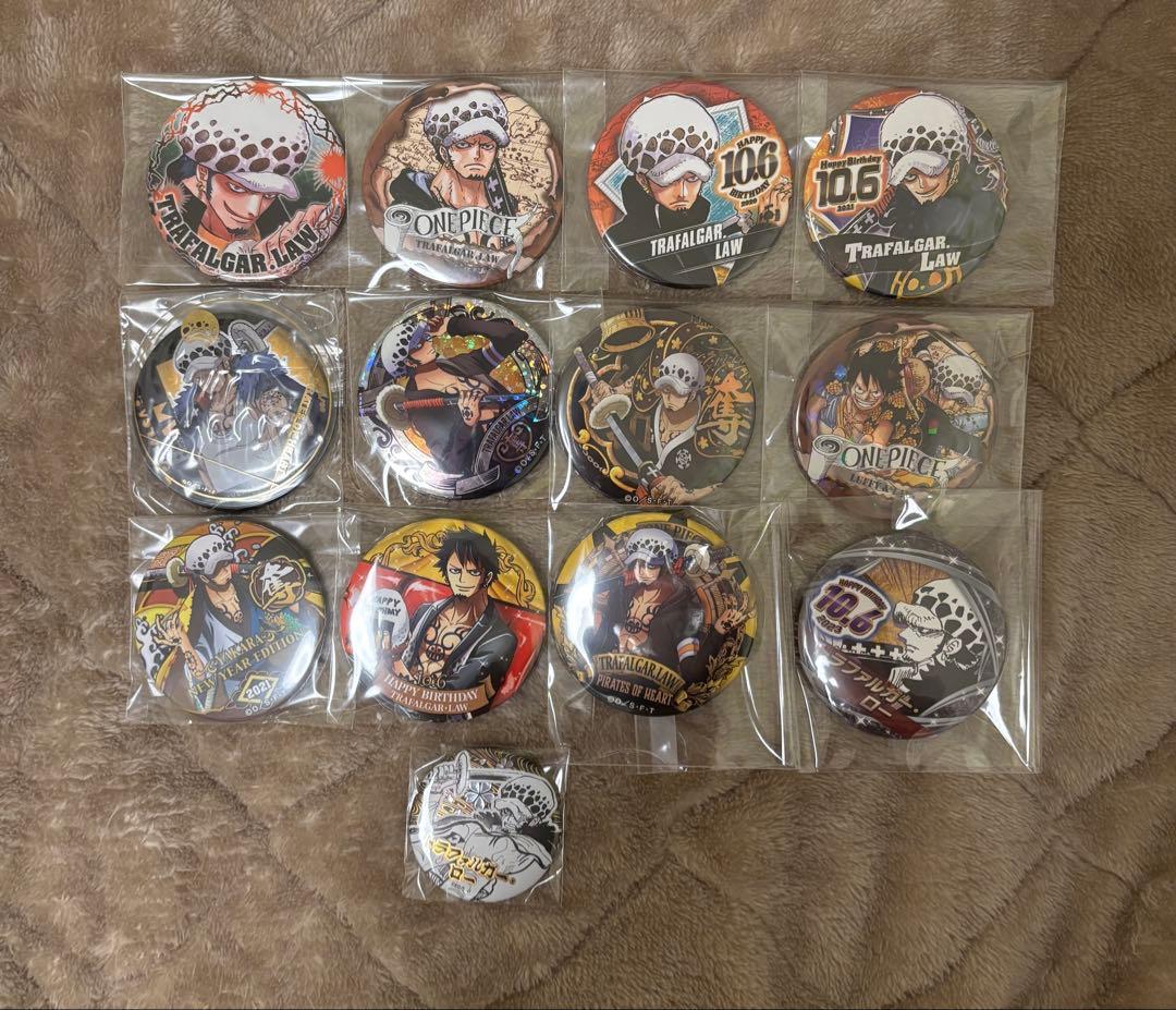 ONEPIECE ワンピース トラファルガー ロー 缶バッジ セット売り