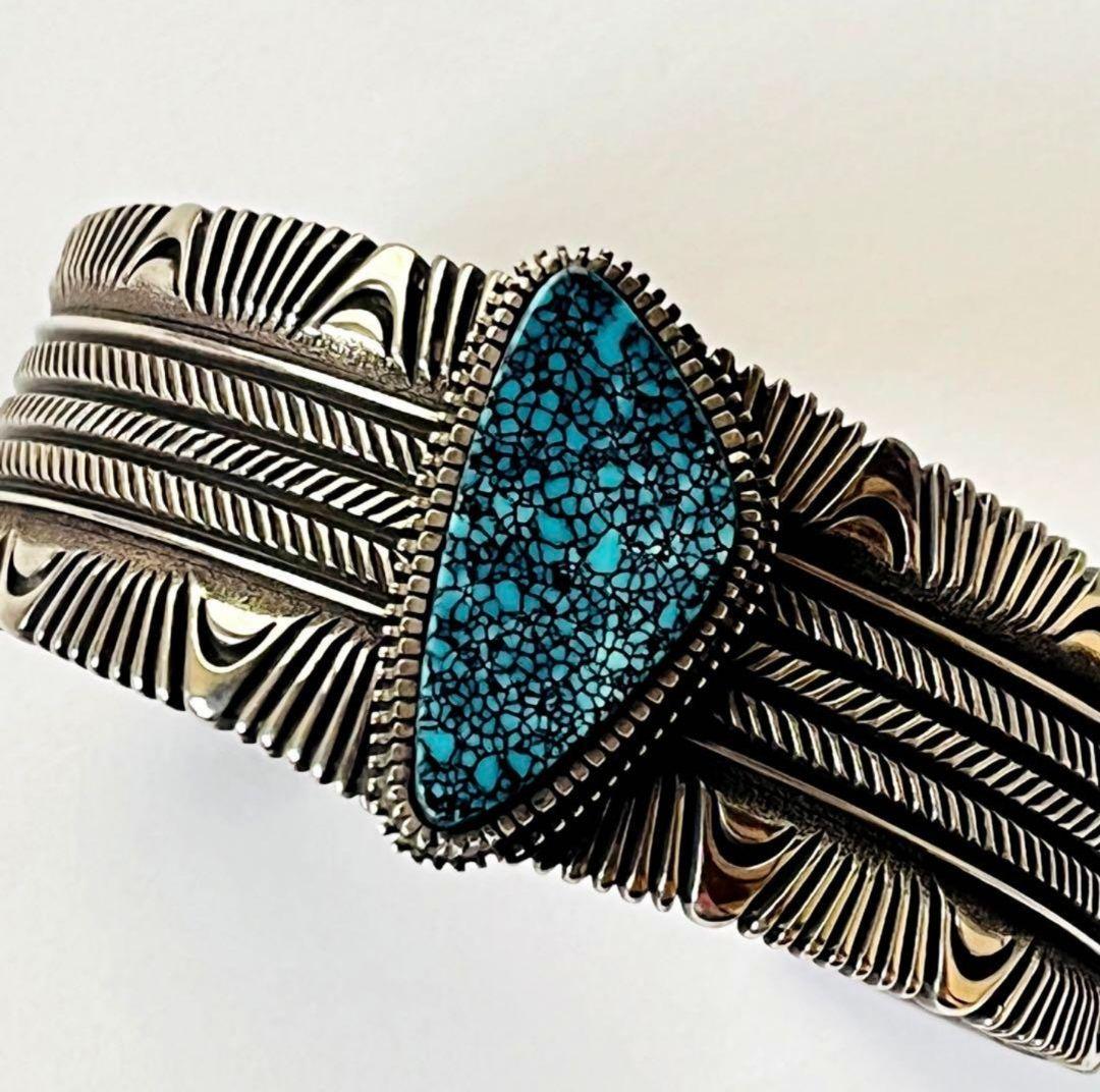 Ron Bedonie ロンベドニー ナバホ ブレスレット バングル ビズビー