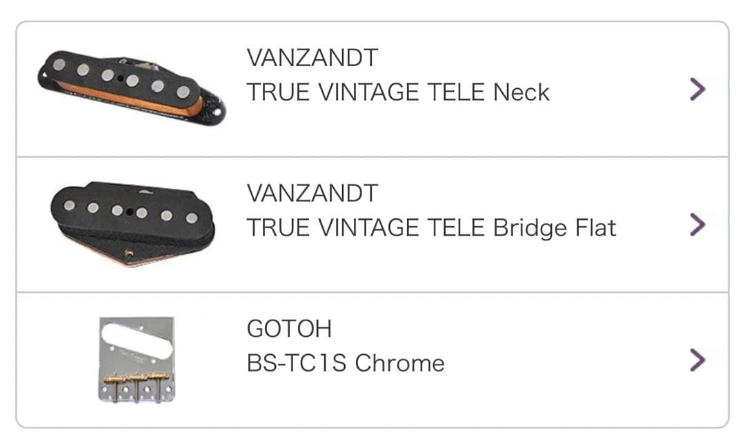 MJTボディ　Vanzandtピックアップ