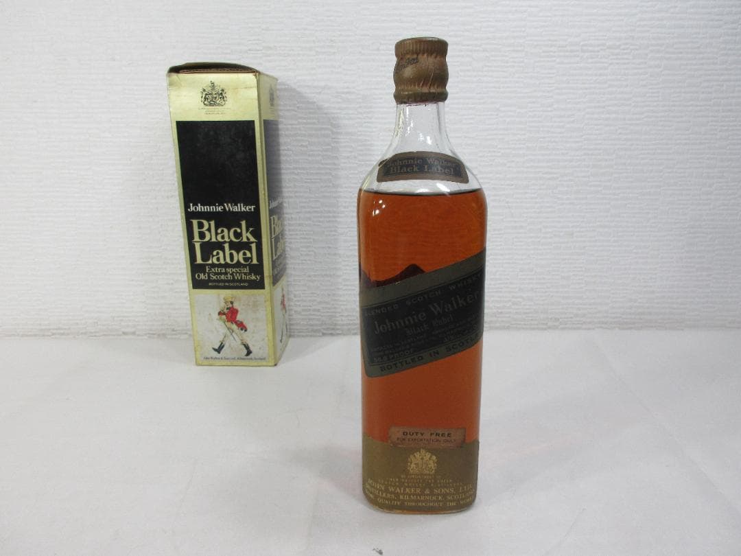 希少：ジョニーウォーカー ブラックラベル コルクキャップ 760ml 43%