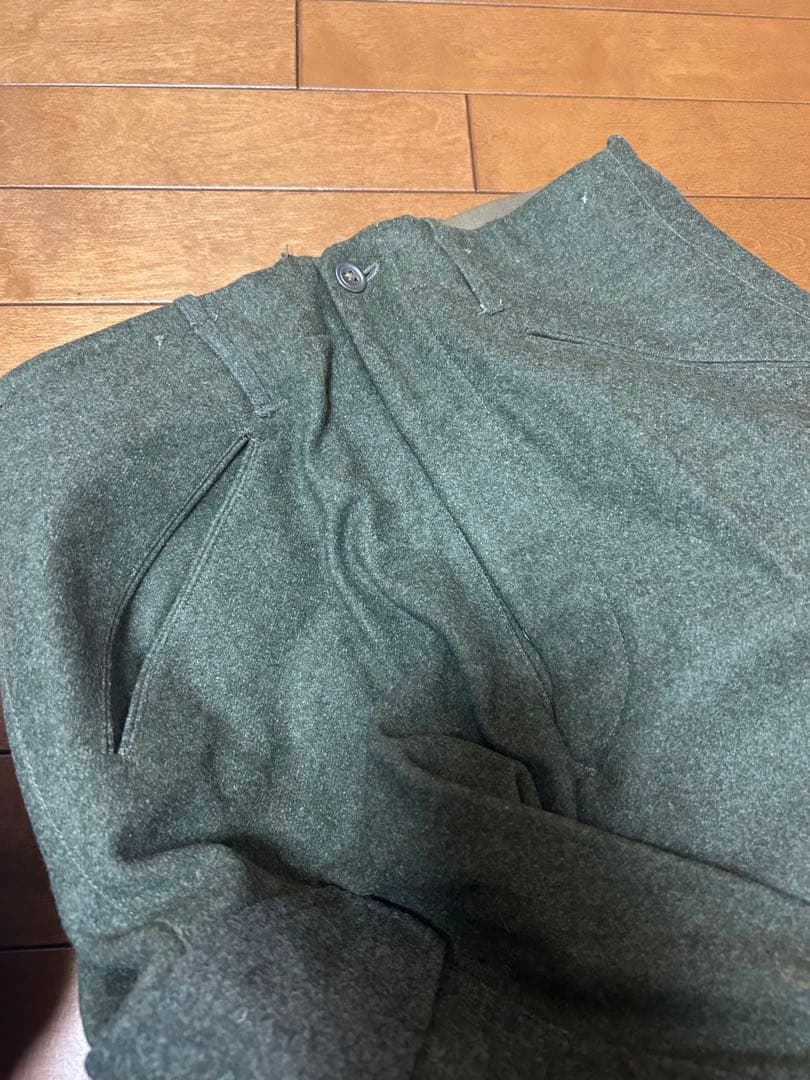 スウェーデン軍　M39ウールカーゴパンツ　軍パン　サバゲー　実物　グレー