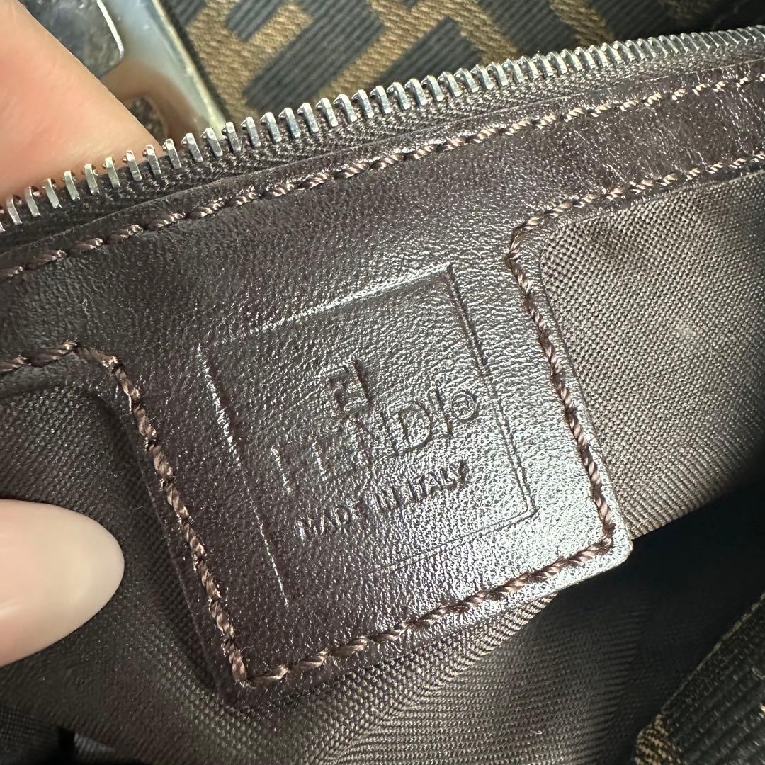 極美品 FENDI フェンディ マンマバケット ワンショルダーバッグ ズッカ