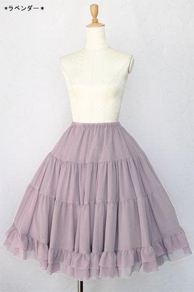 Victorian maiden/ボリュームシフォンフリルペチコートスカート
