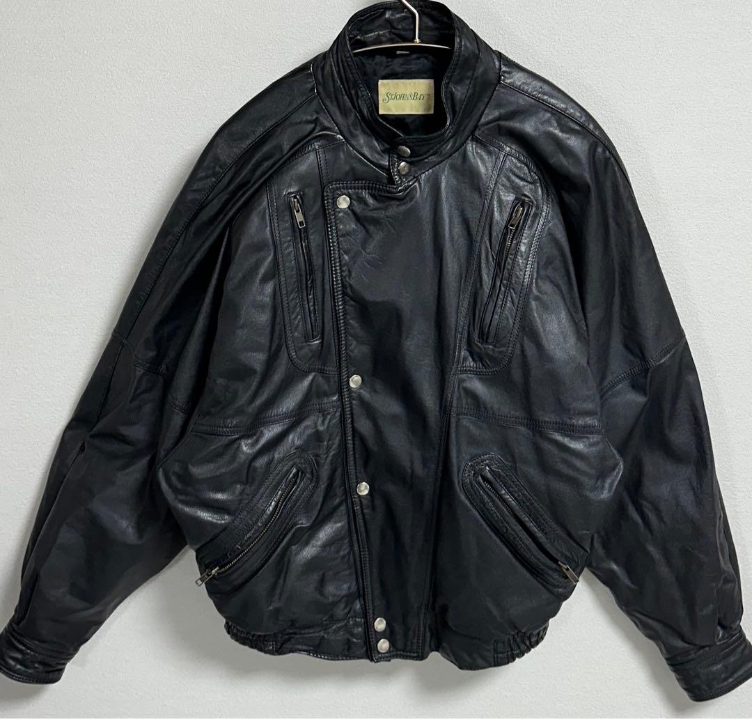 90s ST.JOHNS BAY レザージャケット ドリブラージャケット