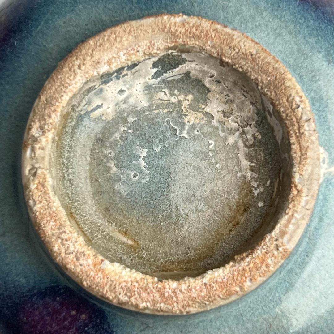 鈞窯天藍釉紫斑水洗 唐物 中国古玩 中国美術 A922