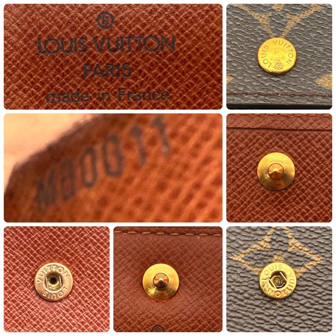 【鑑定済み】ルイヴィトン✨モノグラム✨エテュイパピエ 三つ折り財布