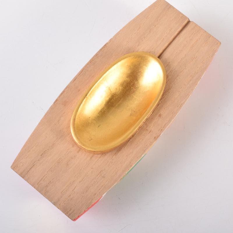 茶道具　宝尽し蒔絵　ぶりぶり香合　在銘　共箱　V　7082