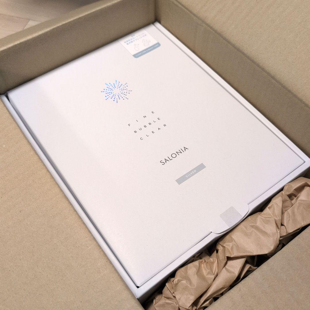 SALONIA ファインバブルクリア シャワーヘッド シルバー