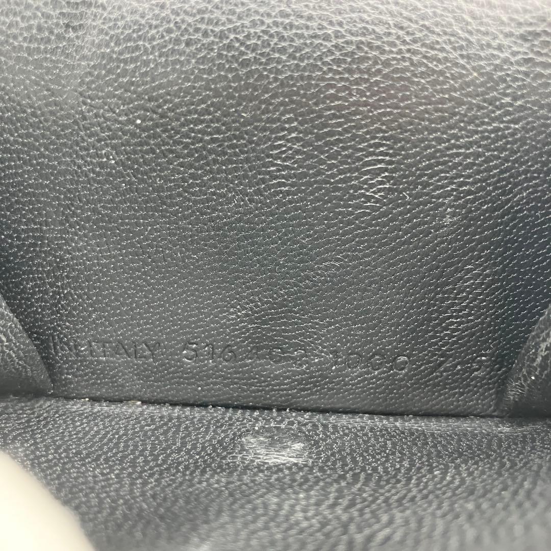 極美✨バレンシアガ 三つ折り財布 エブリデイ レザー ロゴ ブラック 黒