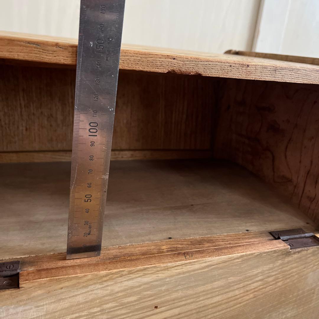 藥箪笥 文具 収納 ショーケース ガラス扉 引き出し 古美術 古道具 レトロ