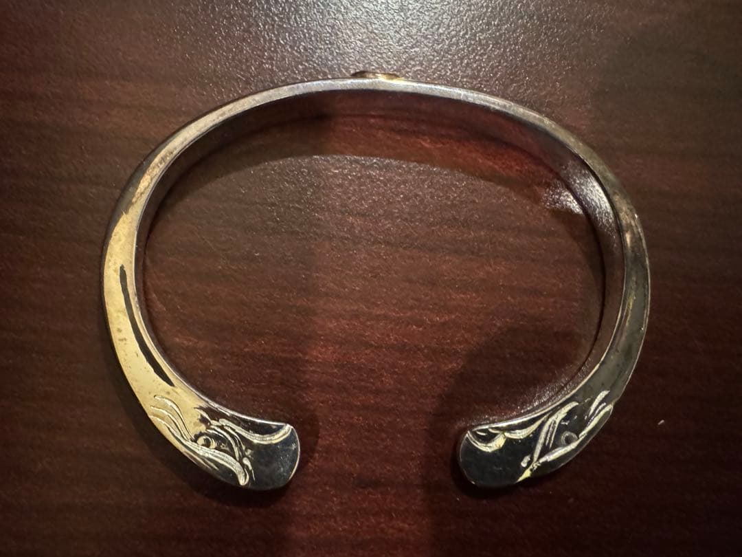 イーグル顔ブレスレット　シルバー　Mサイズ