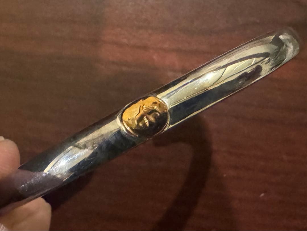 イーグル顔ブレスレット　シルバー　Mサイズ