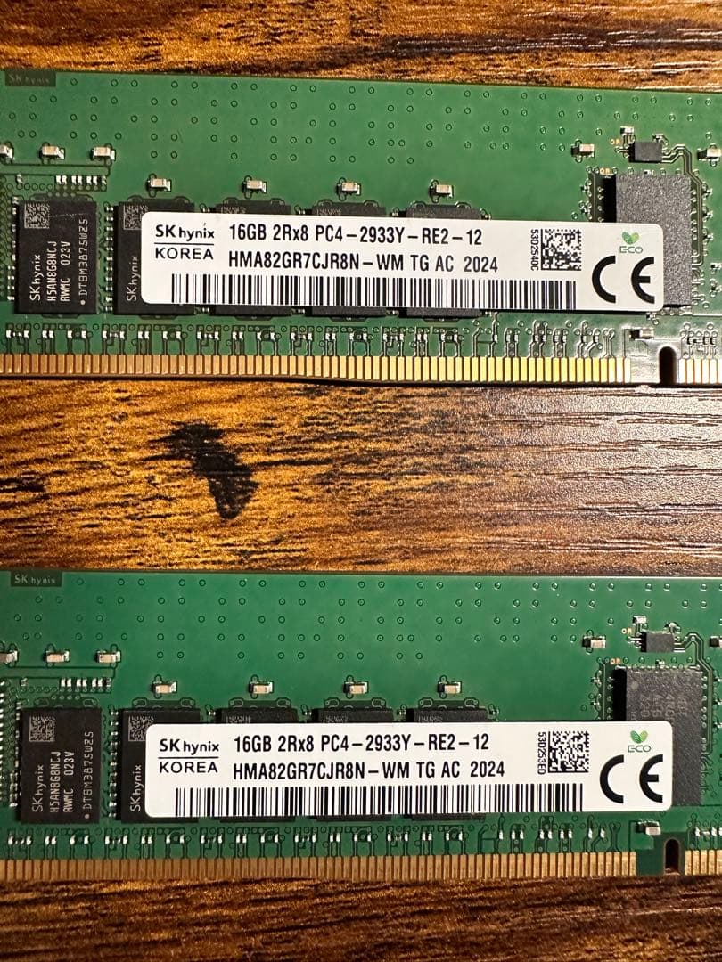 ド*ん様 SK Hynix 16GB DDR4 2933MHz メモリ　2枚32