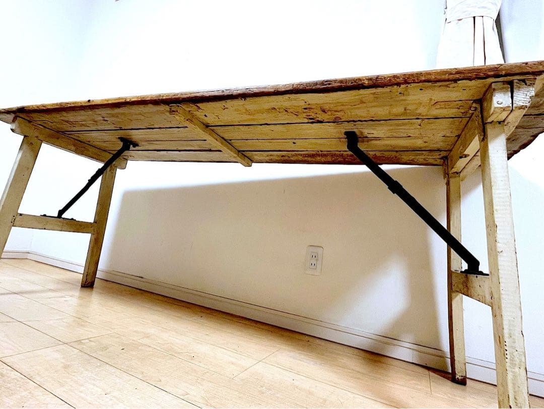 1900～1910年頃フランスアンティーク フォールディングテーブル 折りたたみ