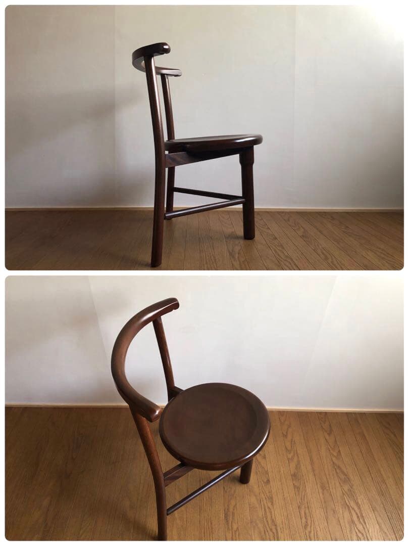 吉田璋也 三脚椅子 希少民芸家具 河井寛次郎 辰巳木工 柳宗悦 バーナードリーチ