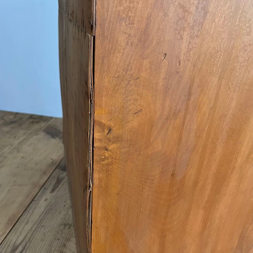 アンティーク ガラス キャビネット 書類棚 昭和レトロ z834