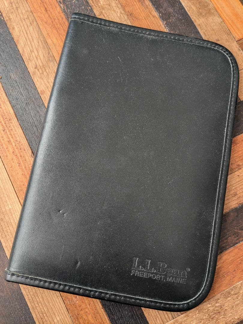 L.L.Bean 黒 レザー マルチケース