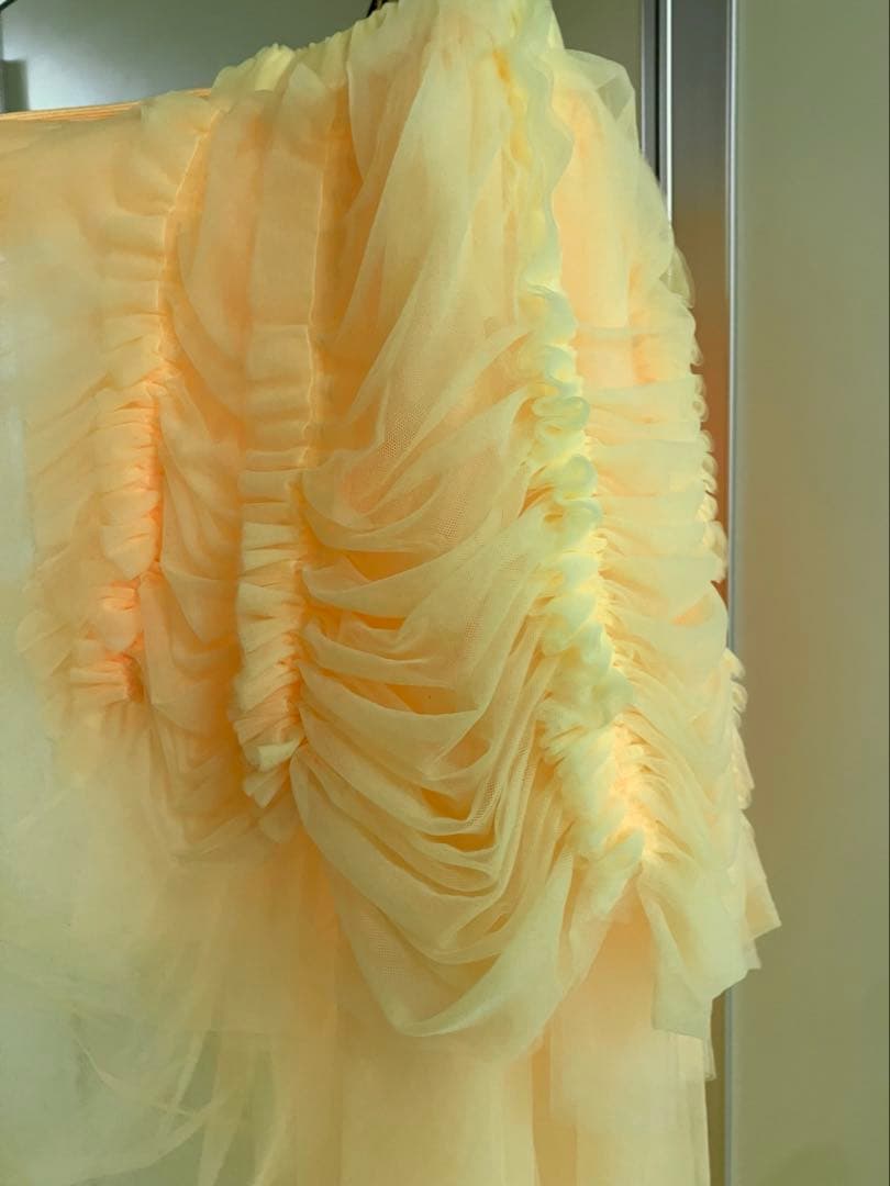 【noir kei ninomiya】 YELLOW チュール スカート