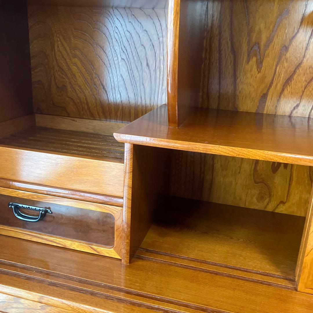 【最終値下】水屋箪笥 飾り棚 木製 和家具 茶棚 茶箪笥 アンティーク