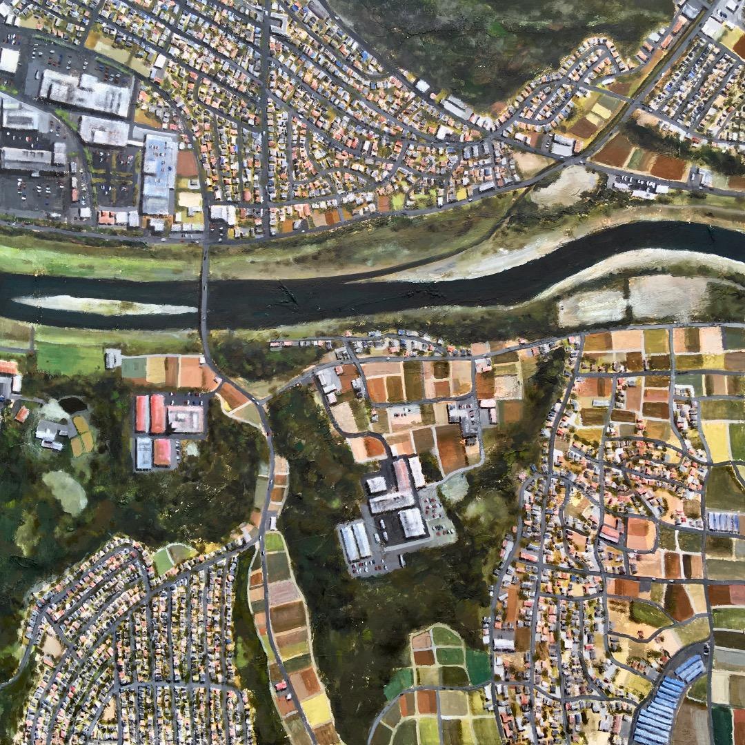 オリジナル絵画作品《Satellite Imagery No. 21》