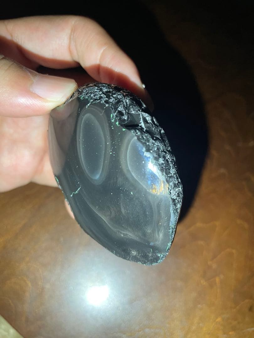 研磨品　十勝石玲瓏　金虹　ゴールデンレインボーシラー