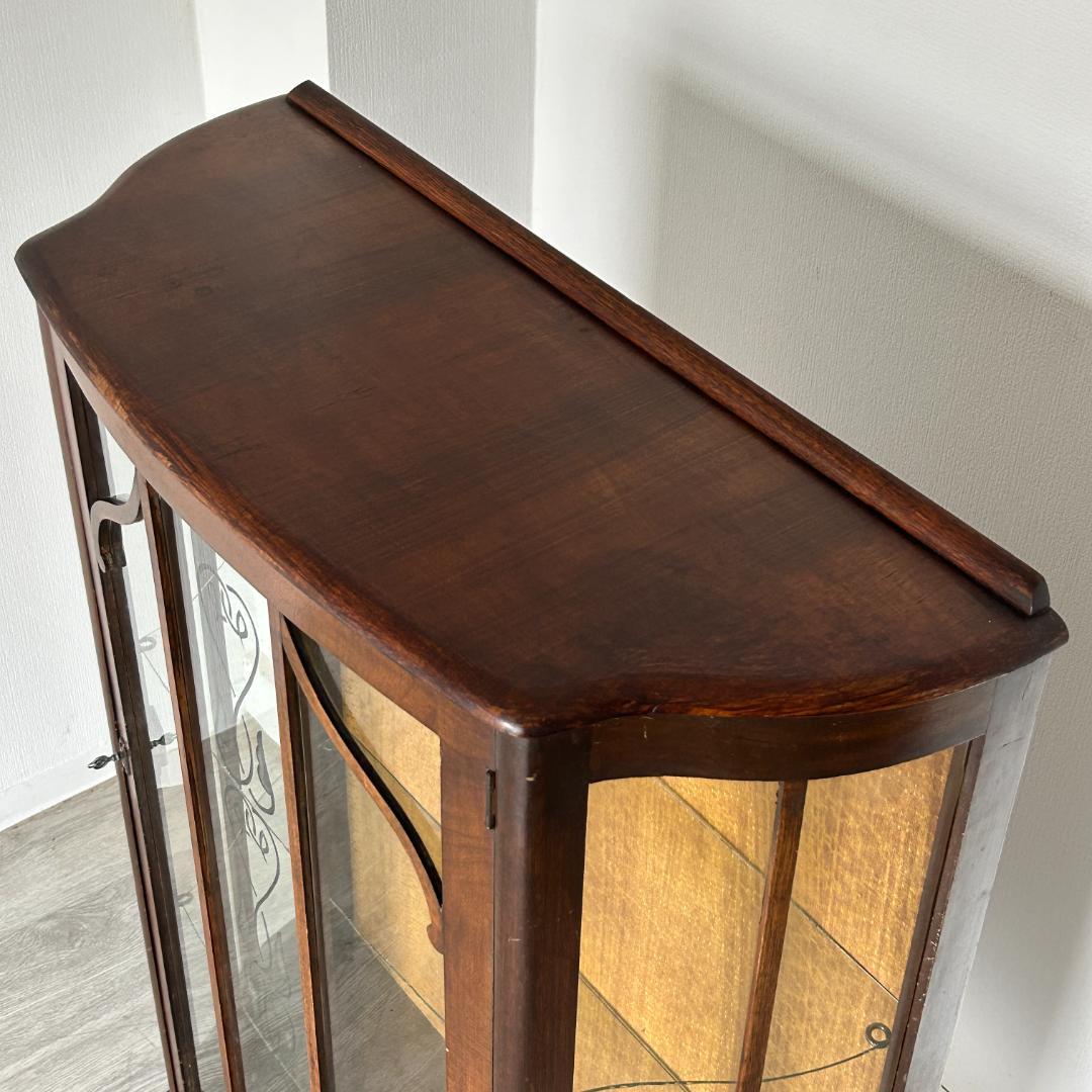 イギリス アンティーク家具 ディスプレイ キャビネット 1930年頃 772A