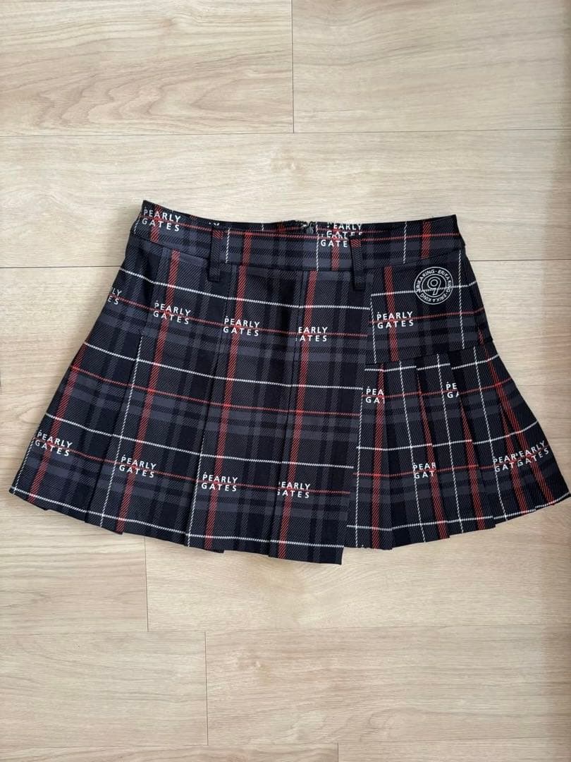 PEARLY GATES 原絵梨花コラボ　チェック柄フレアスカート