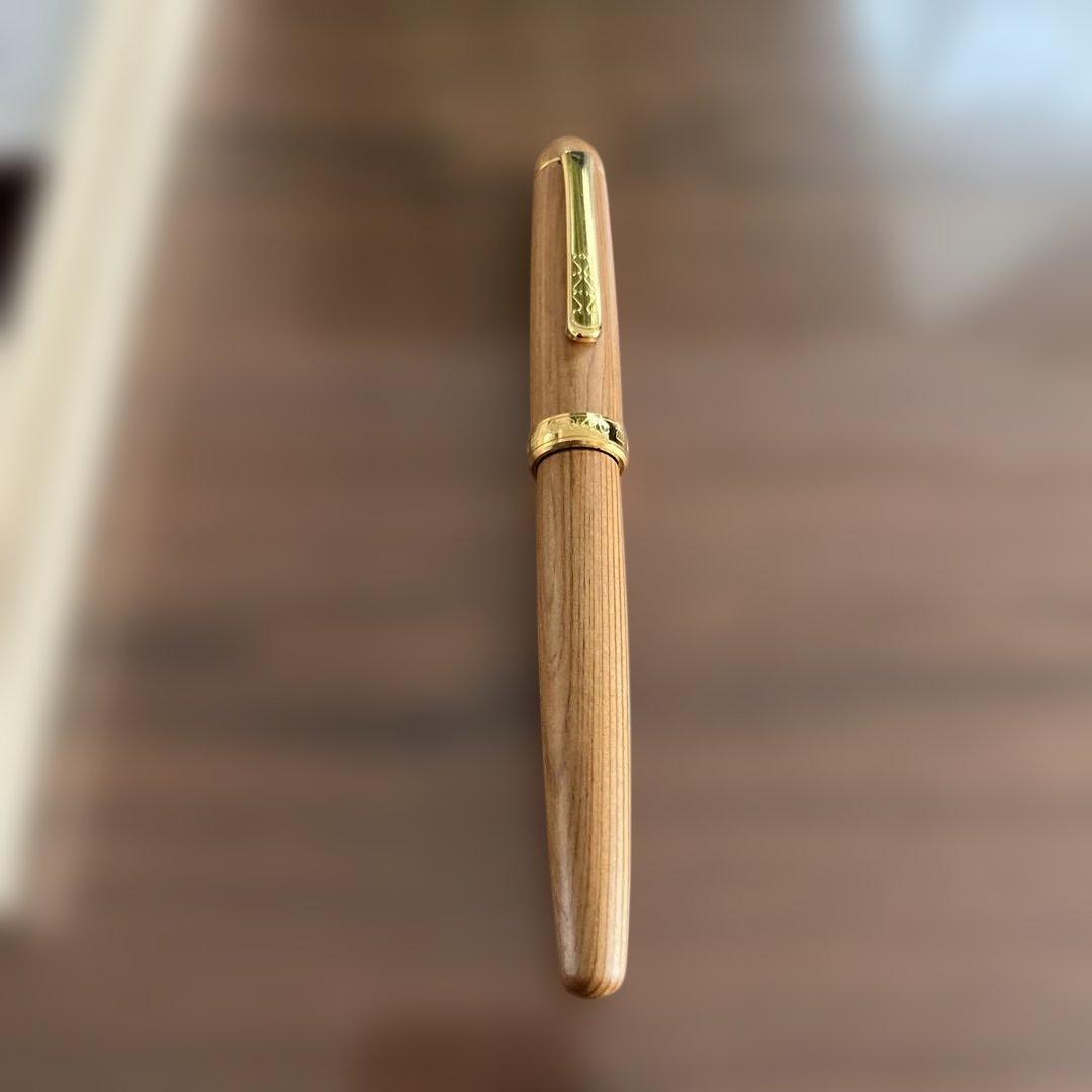 プラチナ万年筆　屋久杉　14K