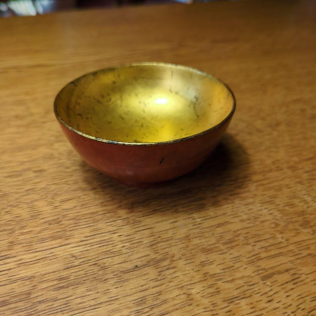 朱塗り　漆　盃