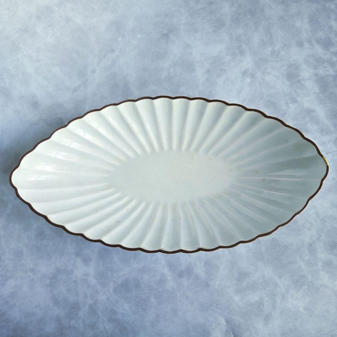 古伊万里　白磁　菊花深皿　江戸時代　染付　柿右衛門　金直し　金継ぎ　アンティーク