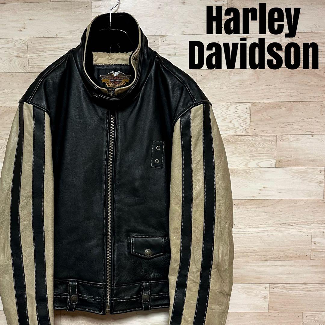 ✨HARLEY DAVIDSON ハーレー ライダース レザージャケットL✨
