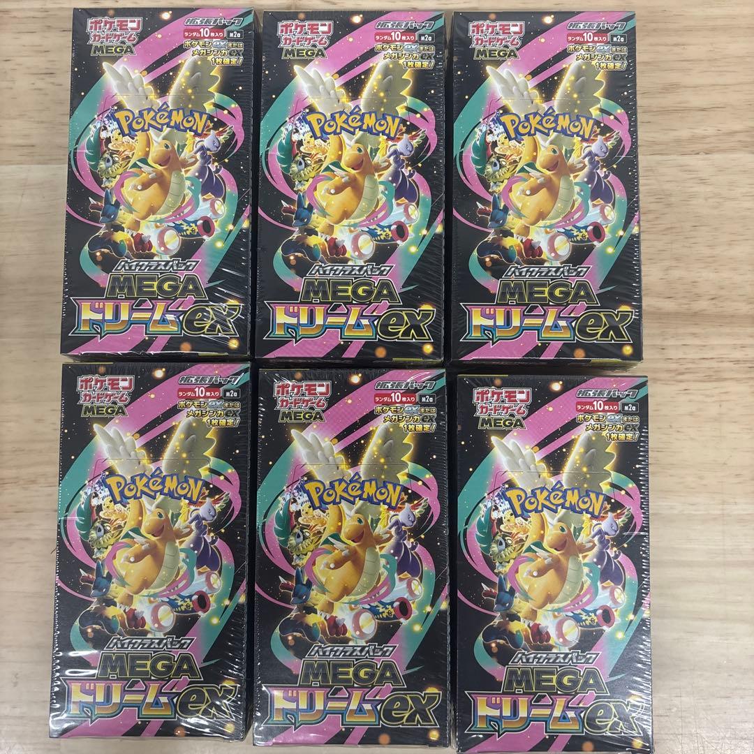 ポケモンカード MEGAドリームEX 6箱