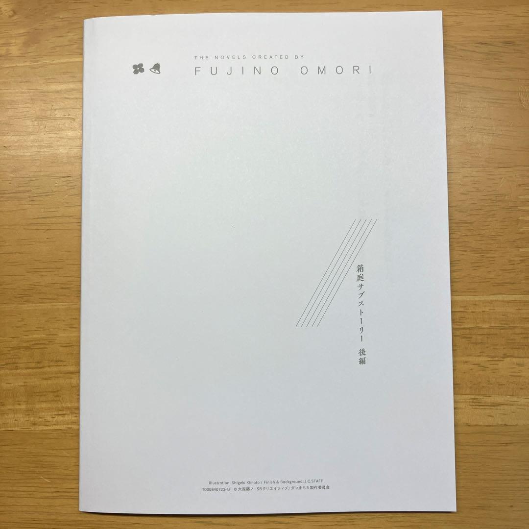 ダンまちⅤ 下巻　初回特典短編小説『箱庭サブストーリー』後編