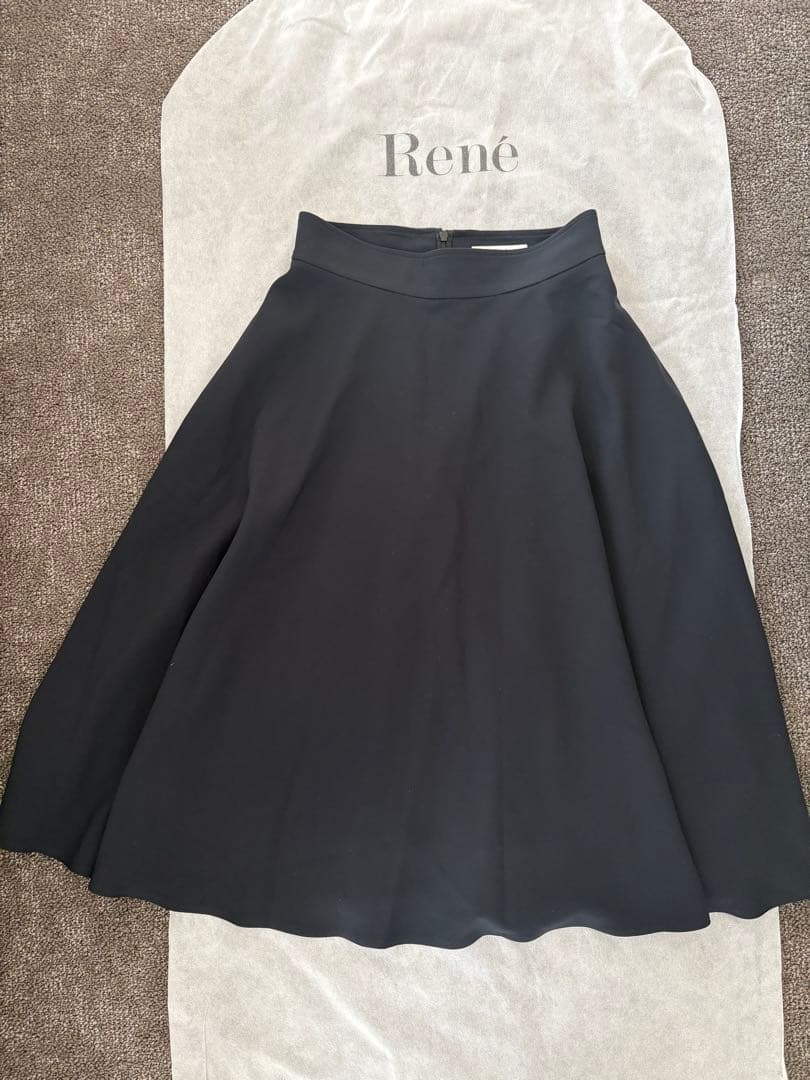 ルネ　スカート ネイビー　36