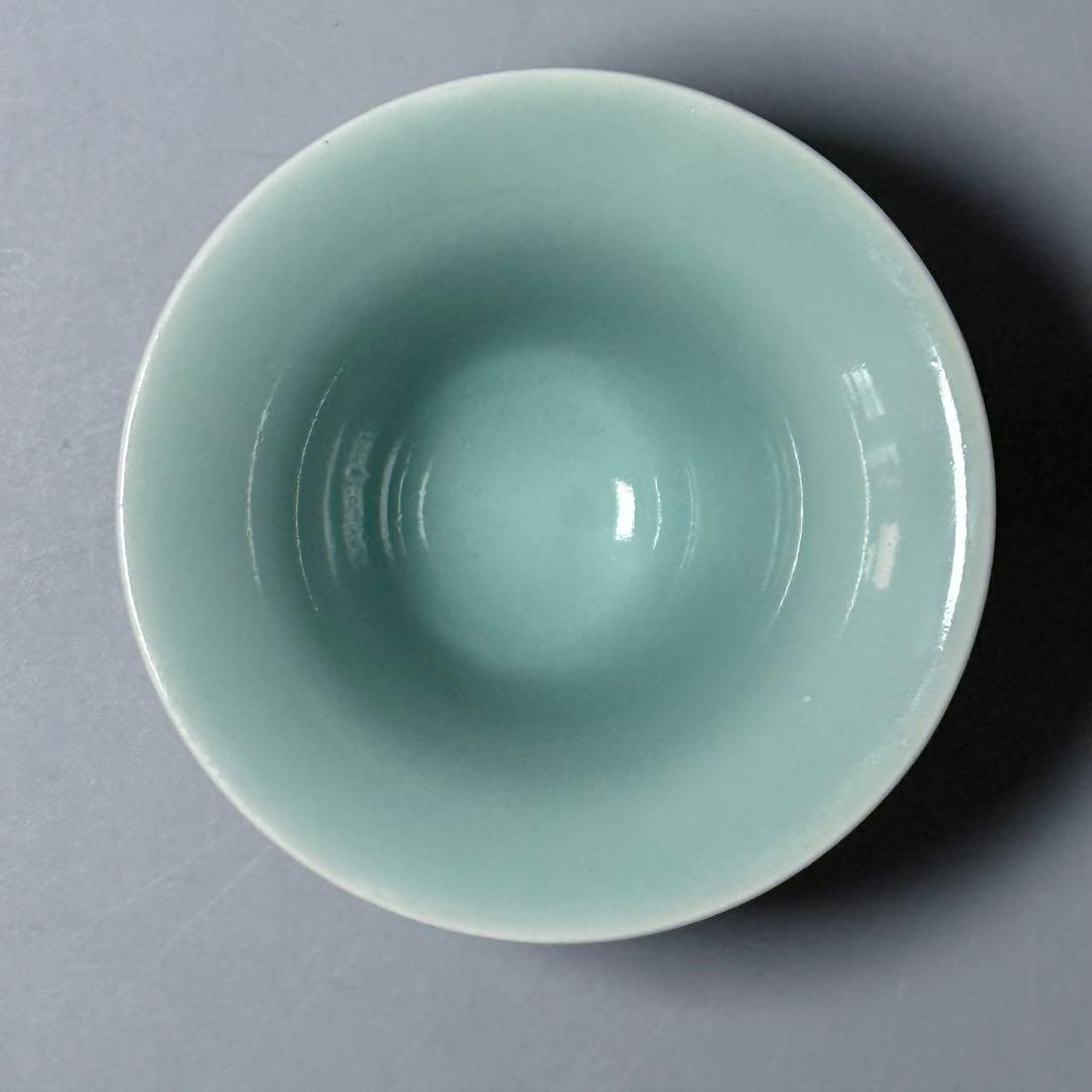 盛期鍋島　「口広向付」　最高級の釉薬　続通観　鍋島青磁　掲載品　本物　江戸中期