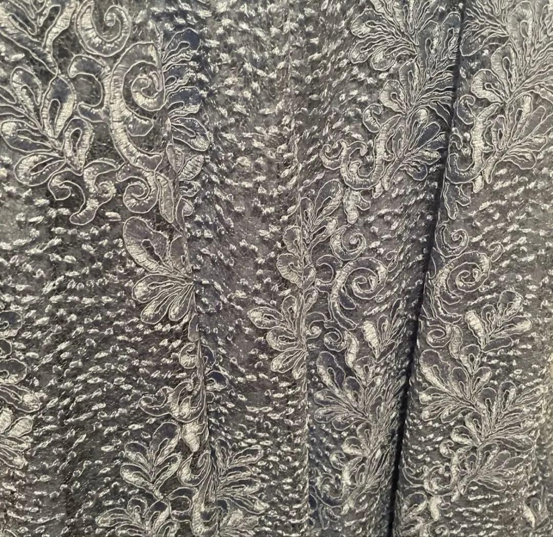 CELFORD 水色 レース スパンコールドレス