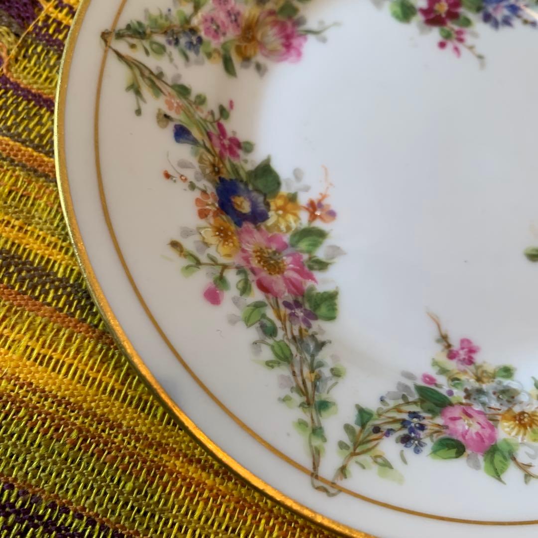 ビングオーグレンダール　(B)1870年アンティークの細かく描かれたお花が素敵！