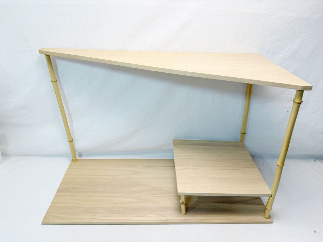 未使用 茶道具 花月庵好 松風棚 桐木地 煎茶台す 元箱