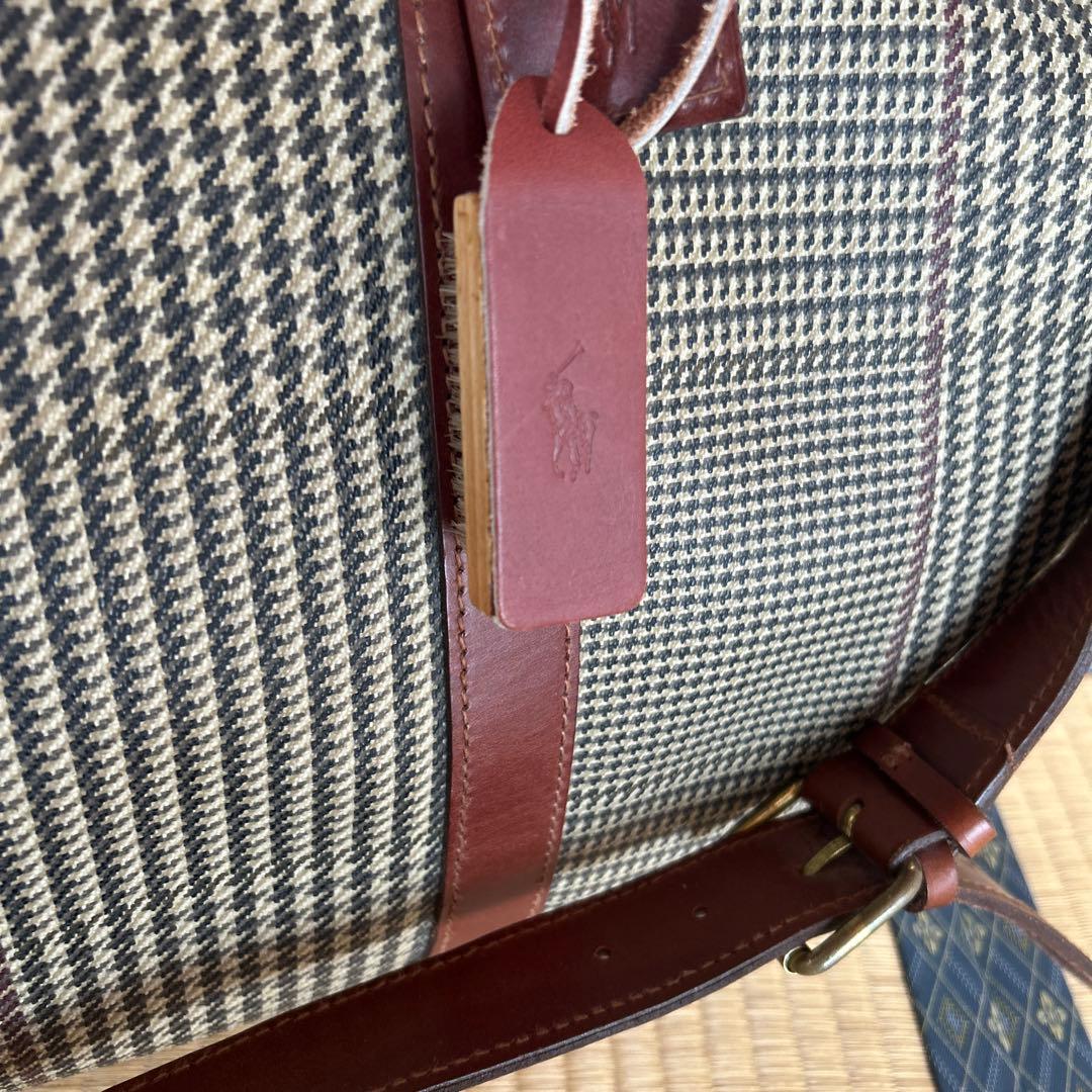 Polo Ralph Lauren チェック柄 ボストンバッグ　極美品