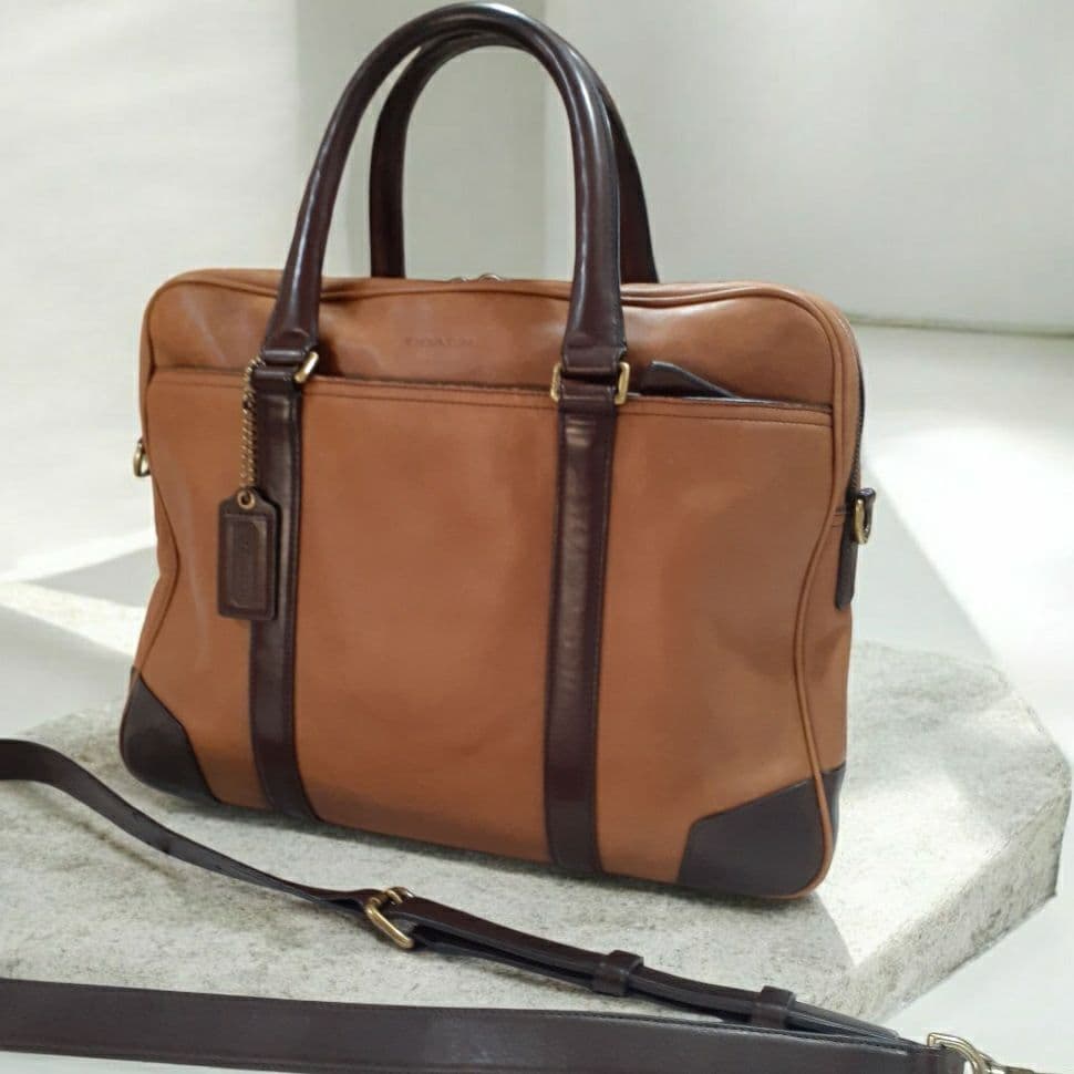 COACH 2way ビジネスバッグ ブリーフケース A4収納 オールドコーチ