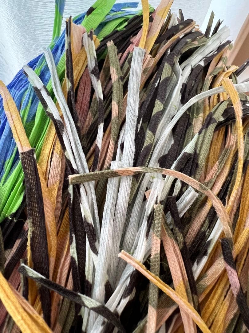 美品PLEATS PLEASE イッセイミヤケ巾着フリンジバッグ