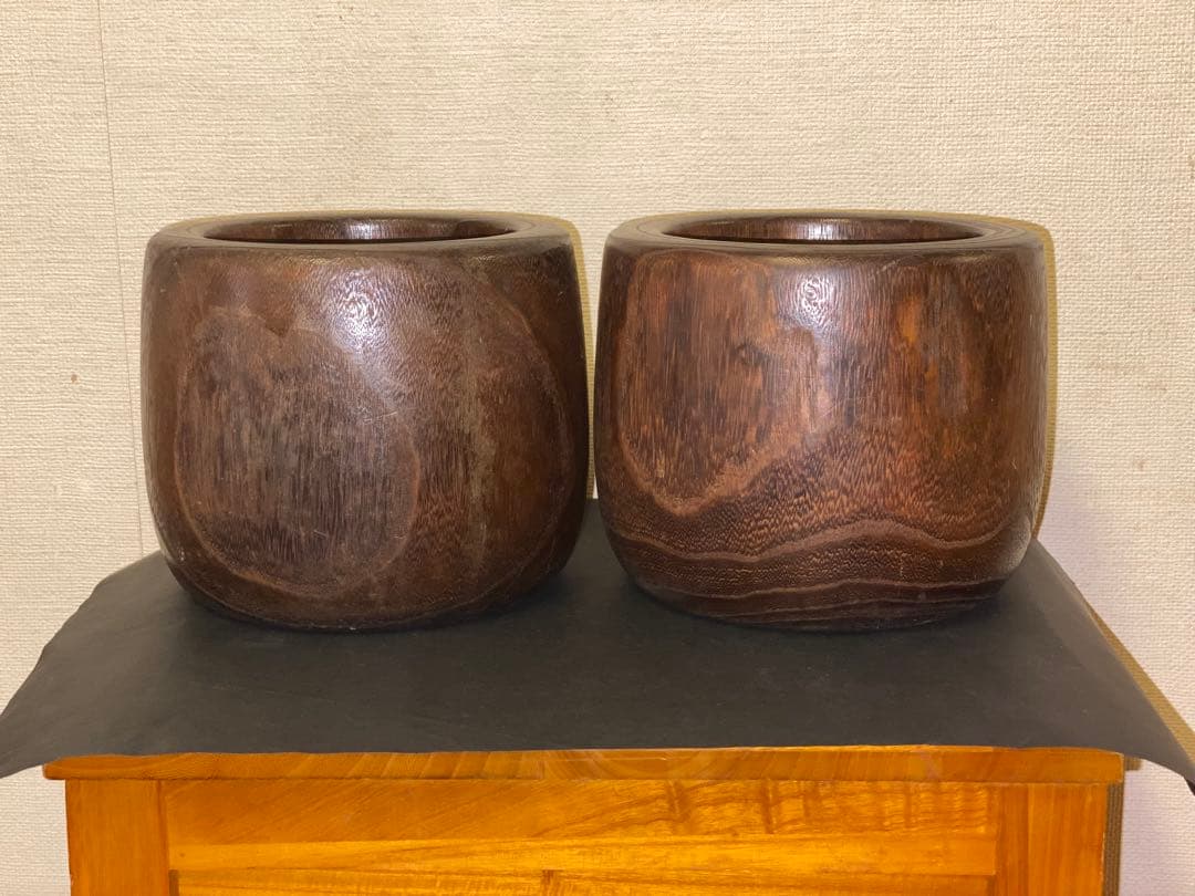 金沢桐工芸品、桐火鉢 2個セット
