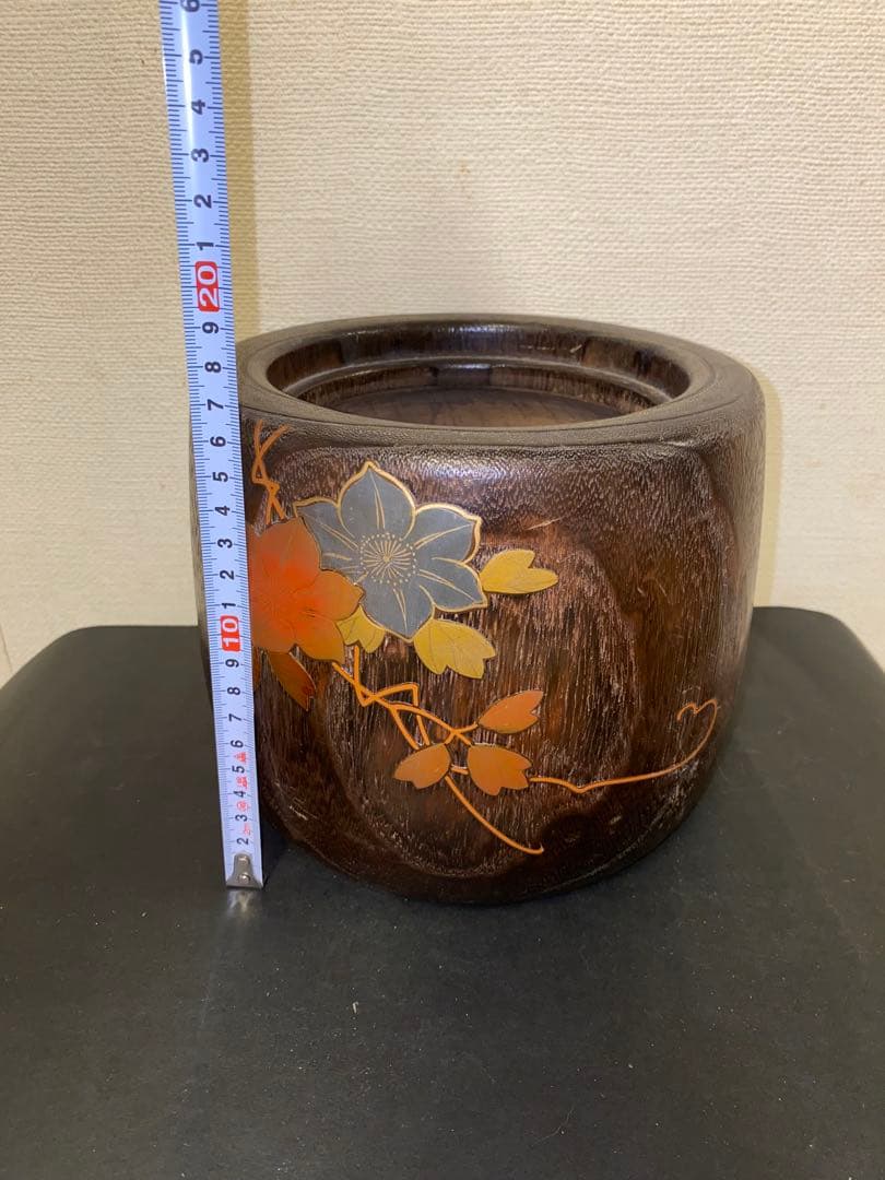 金沢桐工芸品、桐火鉢 2個セット
