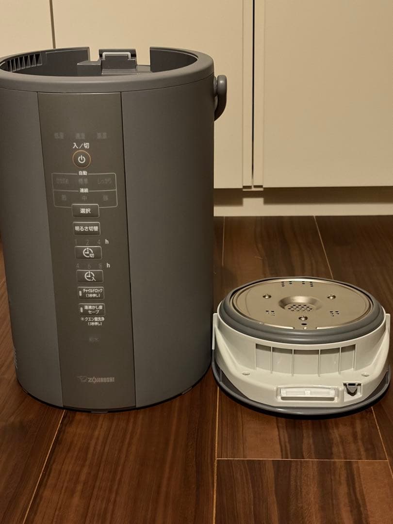 象印マホービン 加湿器 スチーム式 3.0L グレー EE-DC35-HA