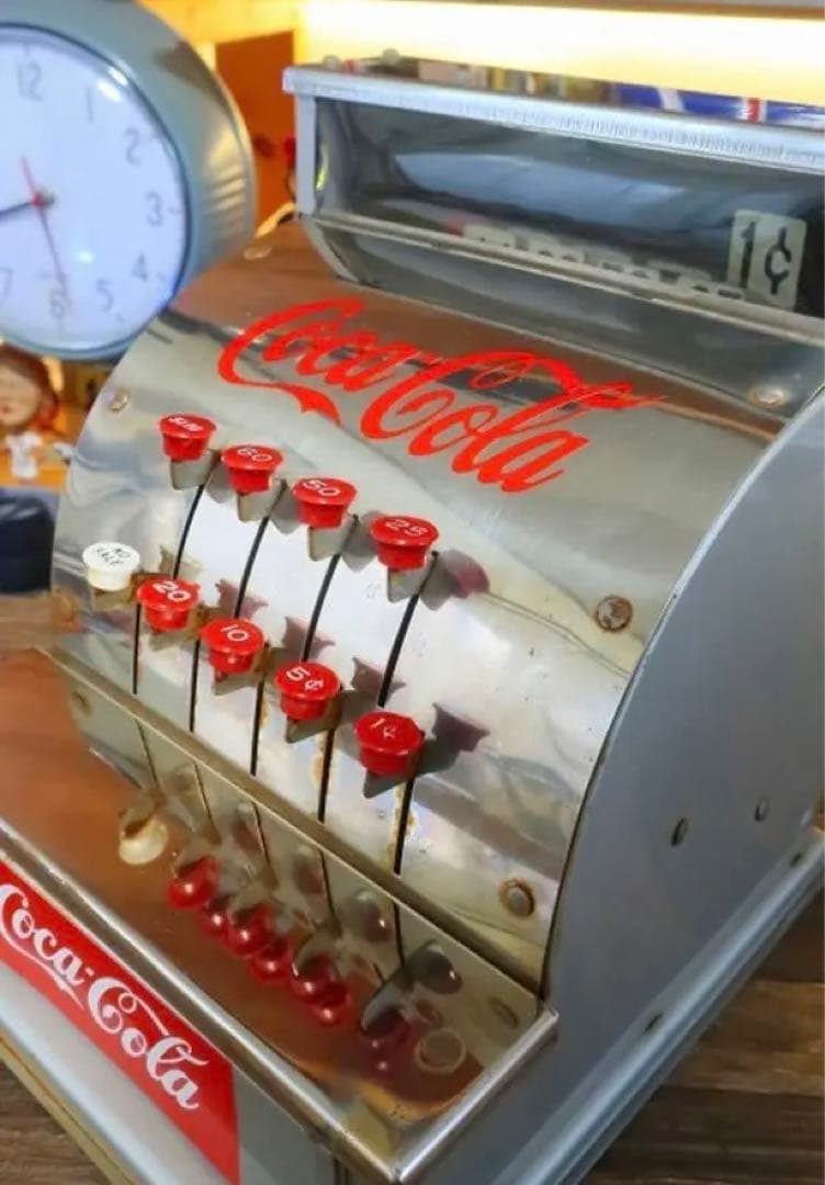 希少！コカコーラ 50s ビンテージ トイレジスター ガレージ アンティークレア