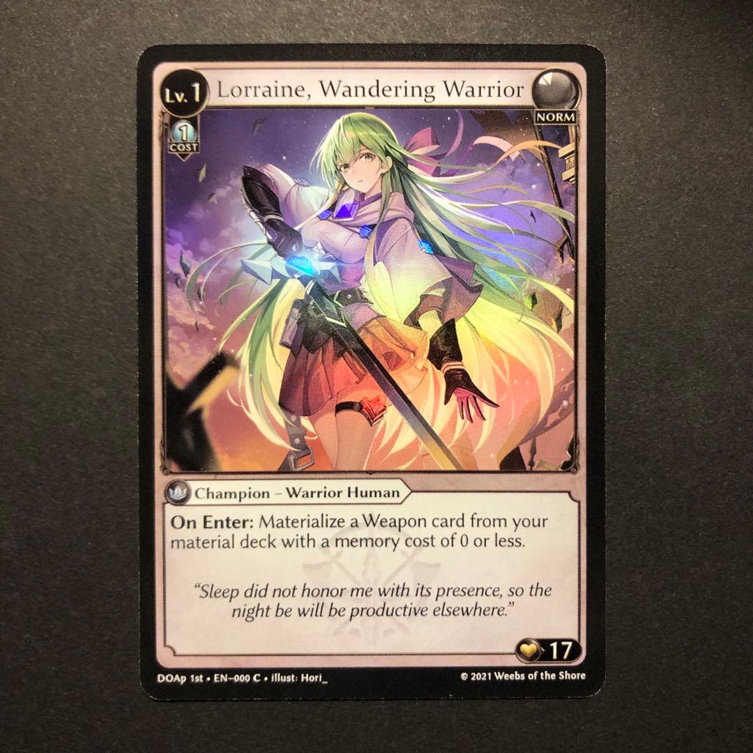 Lorraine, Wandering Warrior プロモFOIL