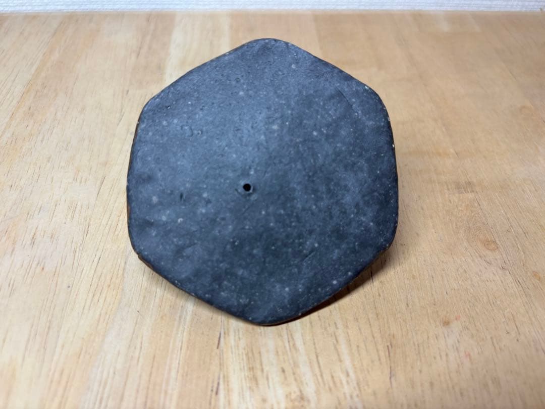 53.備前焼 宝瓶 登り窯 龍 りゅう リュウ 6角 手びねり 急須