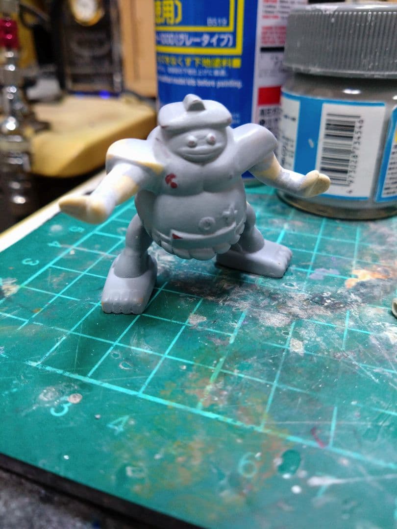 ミニロボダッチ　スモウロボ、タマゴロー、ドラタロー3点セット(土台付き)