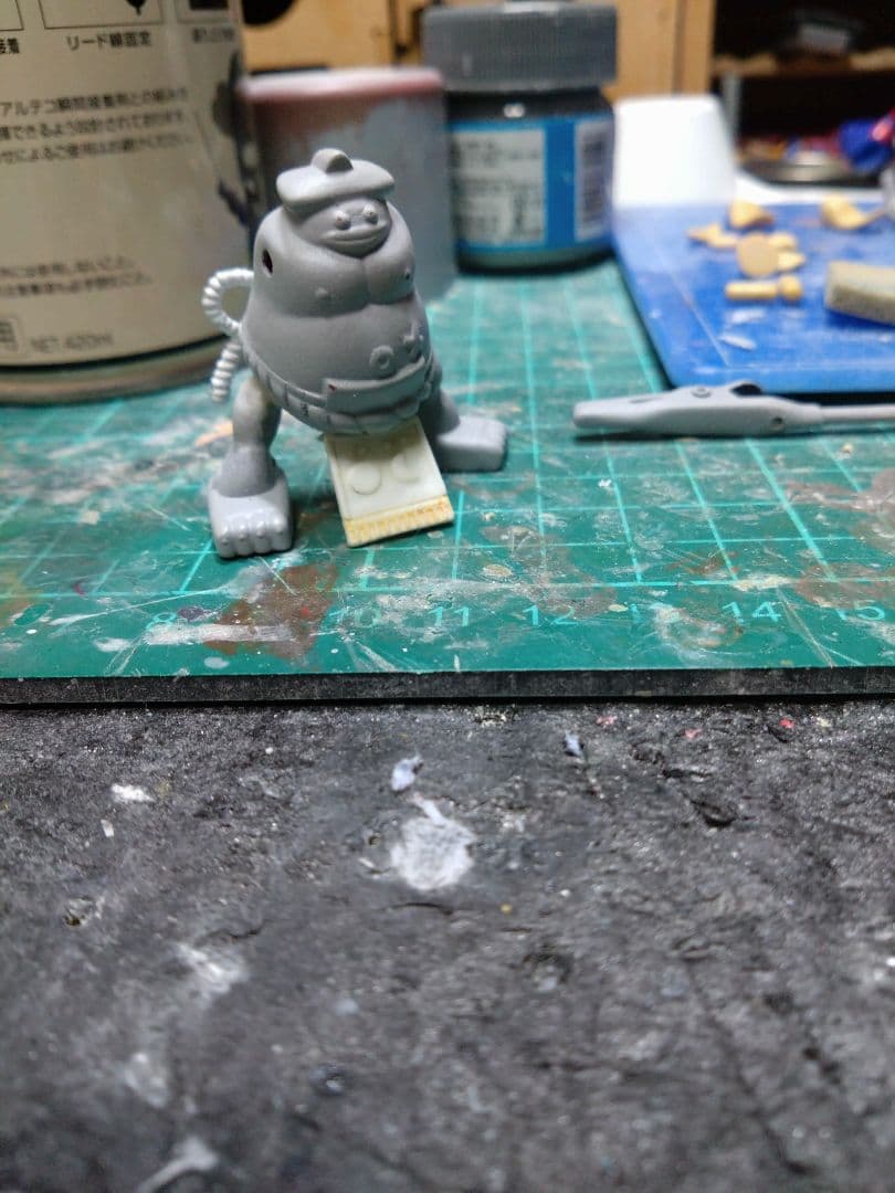 ミニロボダッチ　スモウロボ、タマゴロー、ドラタロー3点セット(土台付き)