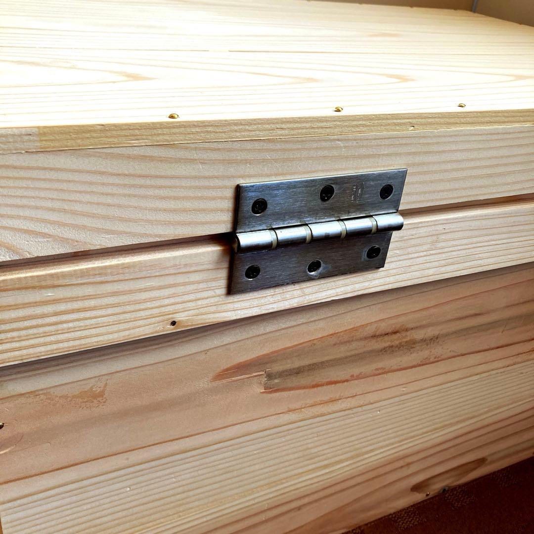 木箱　蓋付き　ウッドボックス　収納箱　収納ケース　宝物箱　ハンドメイド